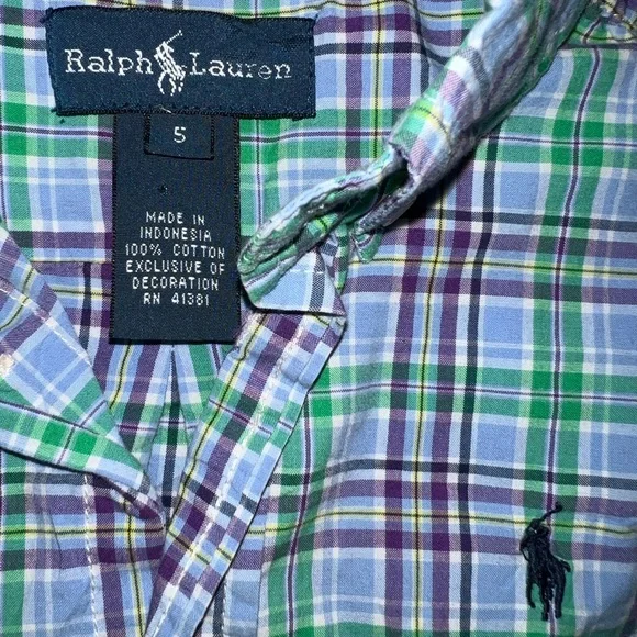 Boy’s Polo Ralph Lauren Button Down Shirt | Size 5 - Picture 3 of 3